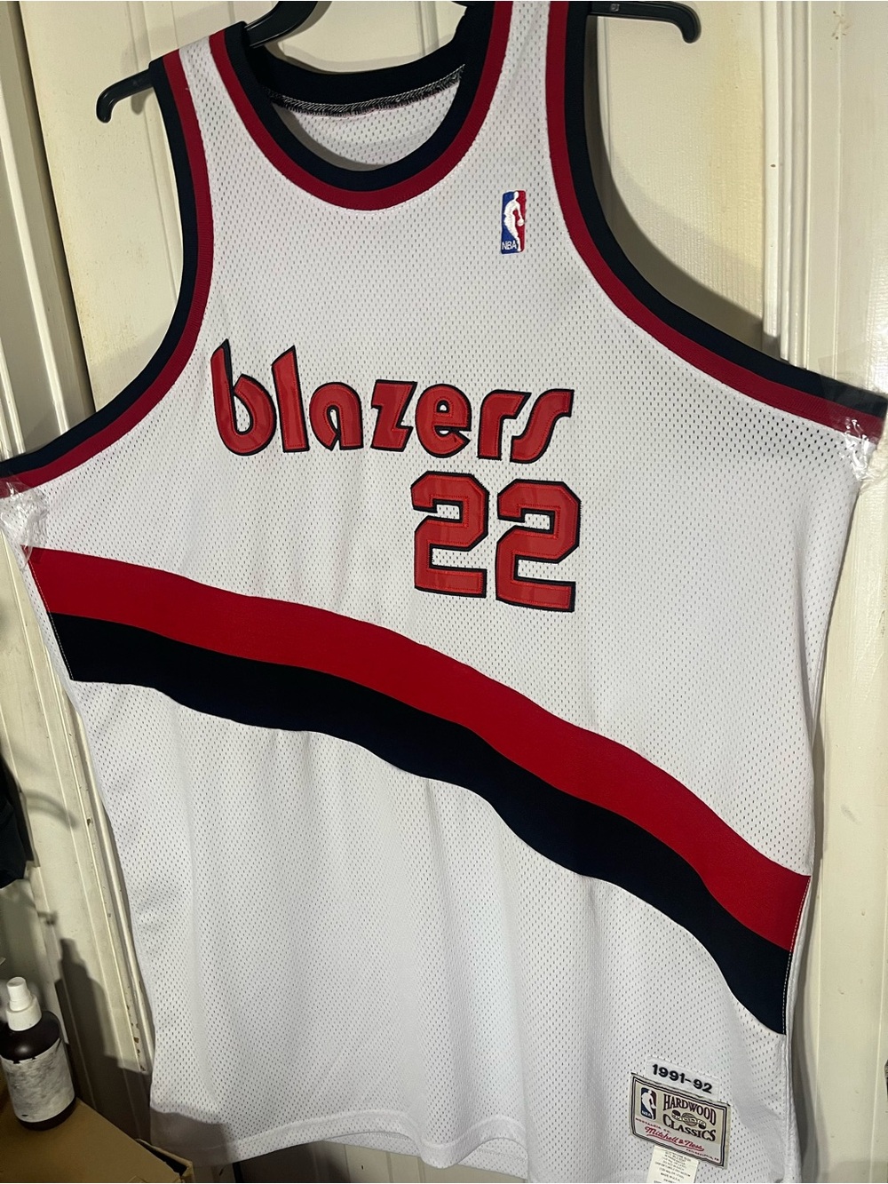 Trailblazer Clyde Decker Rockets jersey 1991-92 size 56 great condition